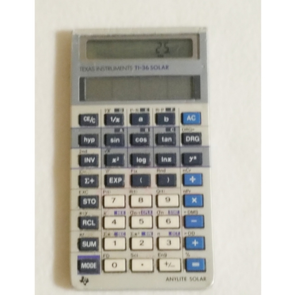 Texas Instruments TI-36 Anylite Solar Calculator